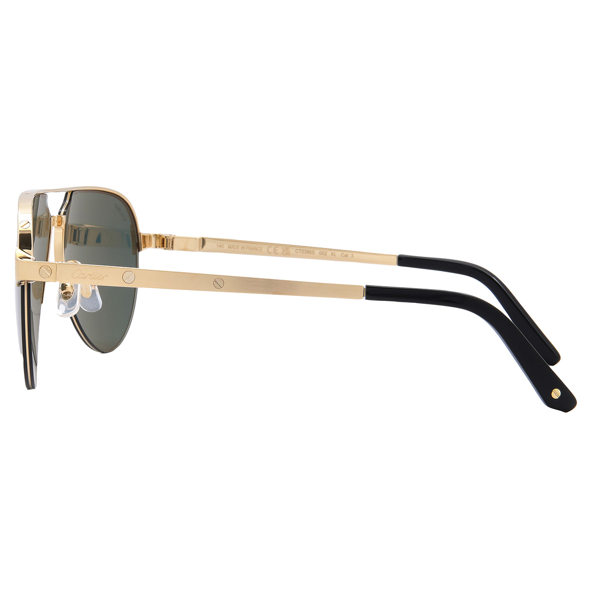 cartier santos de cartier green pilot sunglasses ct0386s 002 60 cartier santos de cartier green pilot sunglasses ct0386s 002 60