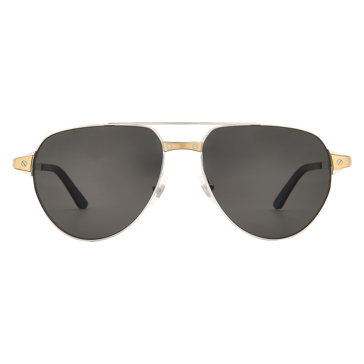 cartier santos de cartier polarized smoke pilot men's sunglasses ct0425s 001 59 cartier santos de cartier polarized smoke pilot men's sunglasses ct0425s 001 59