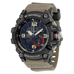 casio g shock black dial tan resin strap men's watch gg1000 1a5