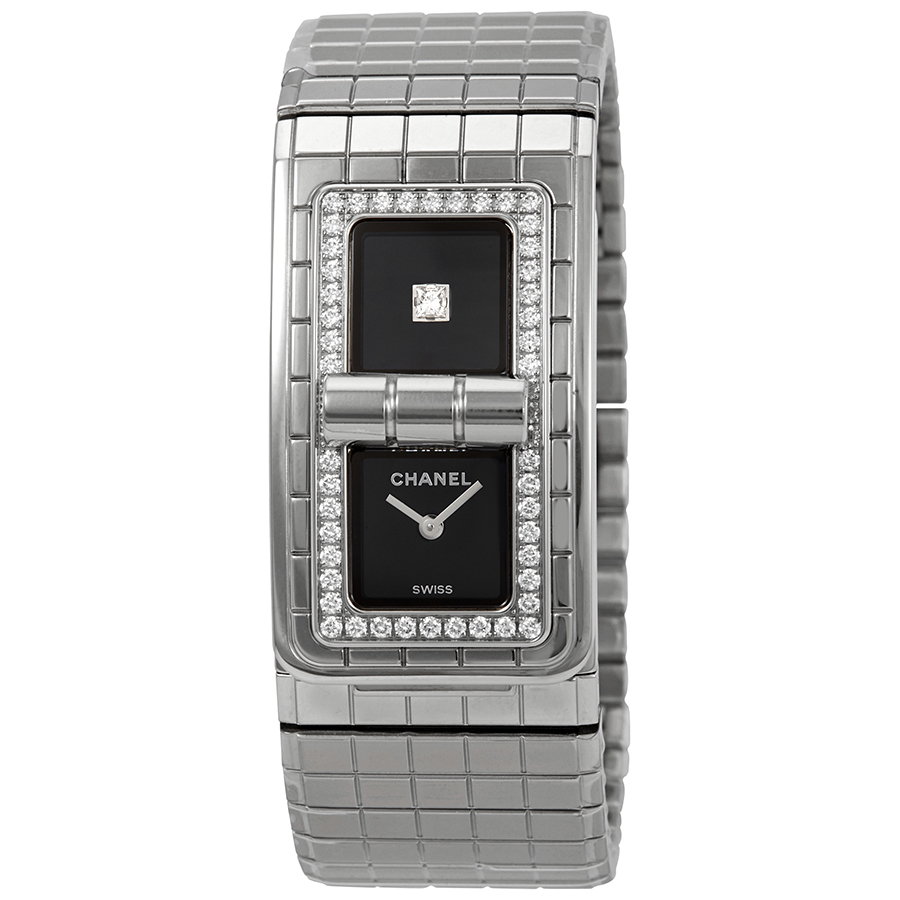chanel code coco black lacquered dial ladies diamond watch h5145 chanel code coco black lacquered dial ladies diamond watch h5145