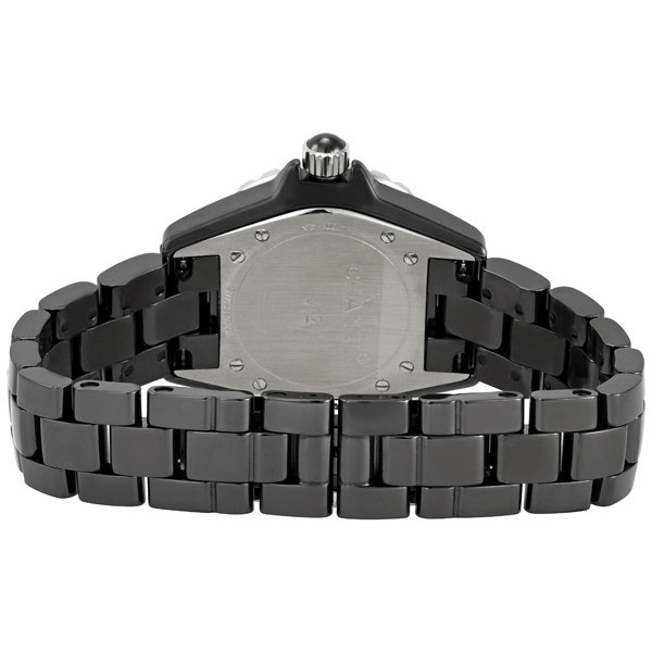 chanel j12 diamonds black ceramic ladies watch h1625 chanel j12 diamonds black ceramic ladies watch h1625
