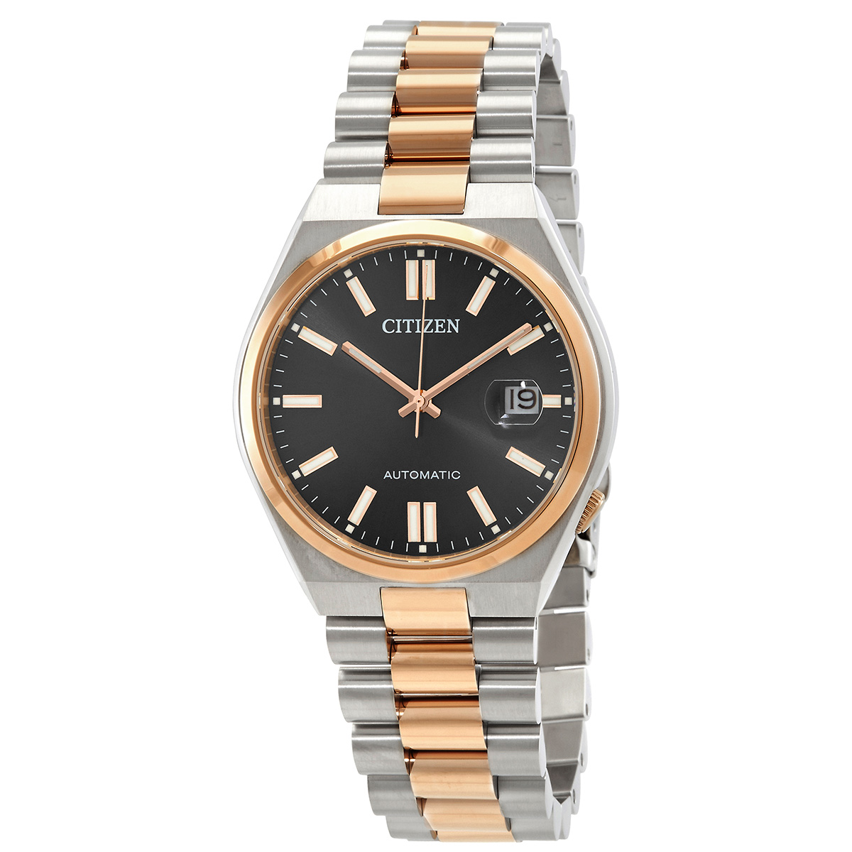citizen tsuyosa automatic black dial two tone men's watch nj0154 80h citizen tsuyosa automatic black dial two tone men's watch nj0154 80h