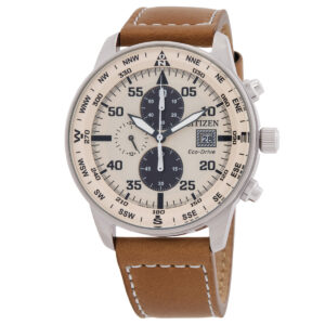 citizen aviator eco drive chronograph men's watch ca0880 15x