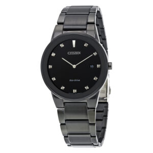 citizen axiom black dial men's watch au1065 58g