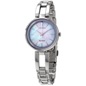 citizen axiom mother of pearl ladies watch em0630 51d