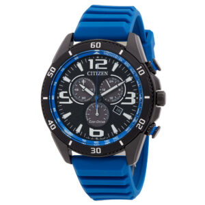 citizen brycen chronograph black dial men's watch at2586 05e