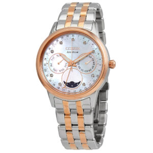 citizen calendrier chronograph diamond eco drive ladies watch fd0006 56d