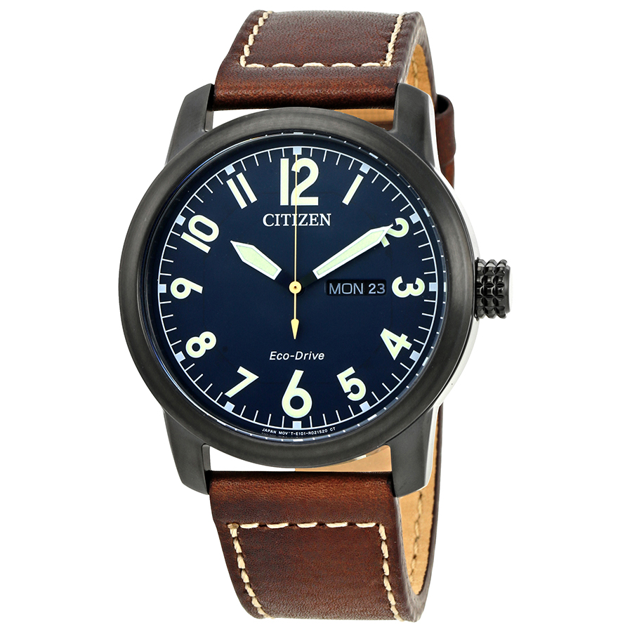 citizen chandler eco drive dark blue dial brown leather men's watch bm8478 01l citizen chandler eco drive dark blue dial brown leather men's watch bm8478 01l