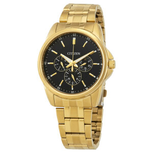 citizen chronograph black dial men's watch ag8342 52l