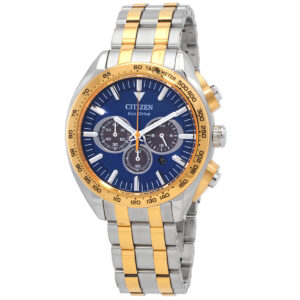 citizen chronograph blue dial watch ca4544 53l
