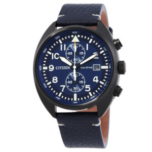 citizen chronograph eco drive blue dial men's watch ca7048 08l