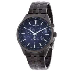 citizen chronograph gmt blue dial men's watch at2577 57l