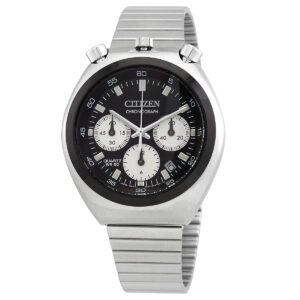 citizen chronograph quartz black dial men's watch an3660 81e