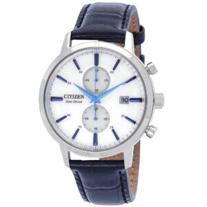 citizen core collection chronograph quartz white dial men's watch ca7069 16a