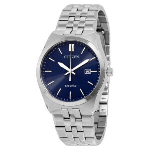 citizen corso eco drive blue dial men's watch bm7330 59l