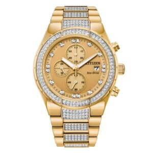 citizen corso eco drive chronograph watch and bracelet box set ca0752 66p