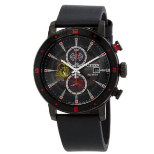citizen darth vader chronograph black dial men's watch ca0769 04w