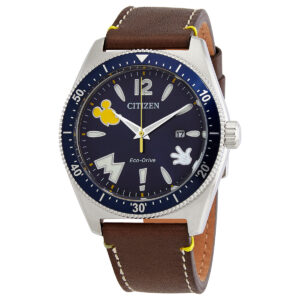 citizen disney classic blue dial men's watch aw1599 00w