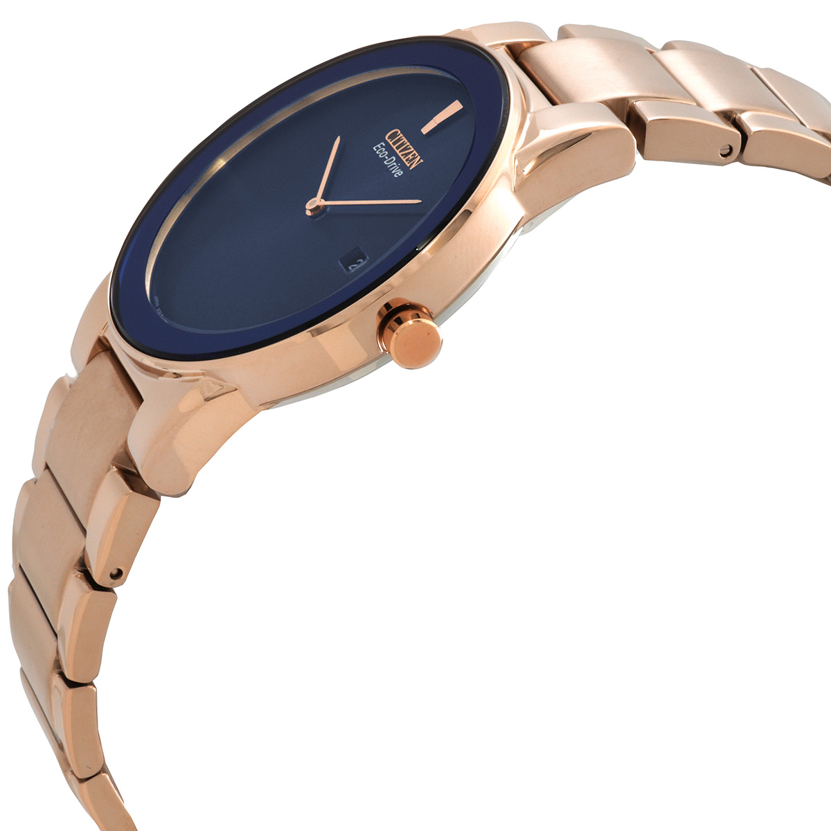 citizen eco drive blue dial rose gold tone men's watch au1066 80l citizen eco drive blue dial rose gold tone men's watch au1066 80l