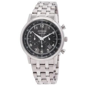 citizen eco drive chronograph black dial men's watch ca4630 53e