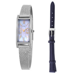citizen eco drive mother of pearl dial ladies watch eg7040 74d