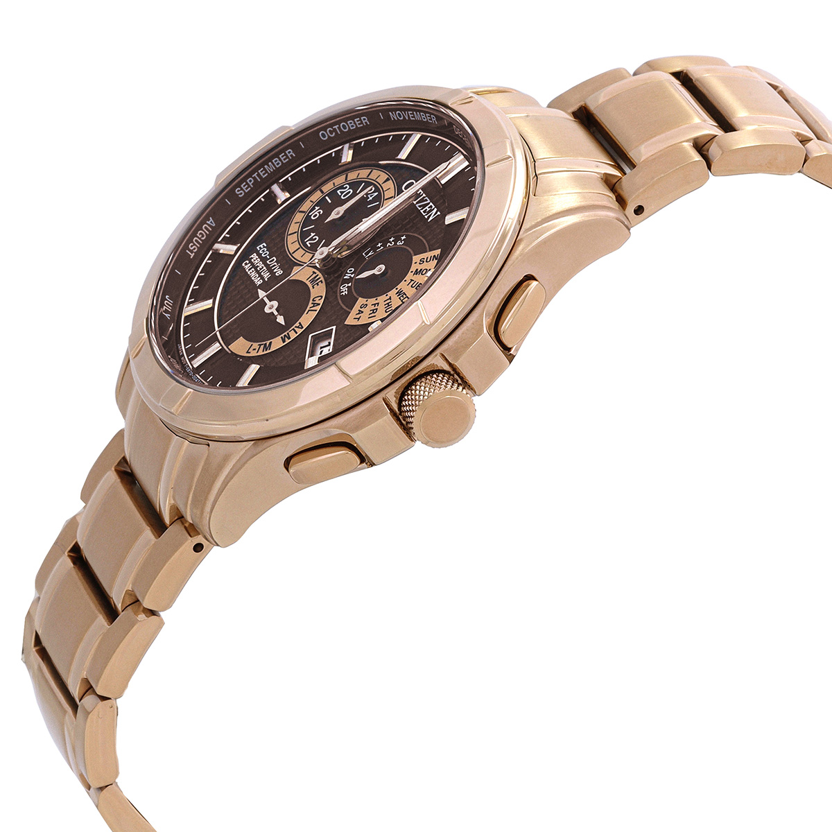 citizen eco drive perpetual gmt brown dial men's watch bl8163 50x citizen eco drive perpetual gmt brown dial men's watch bl8163 50x