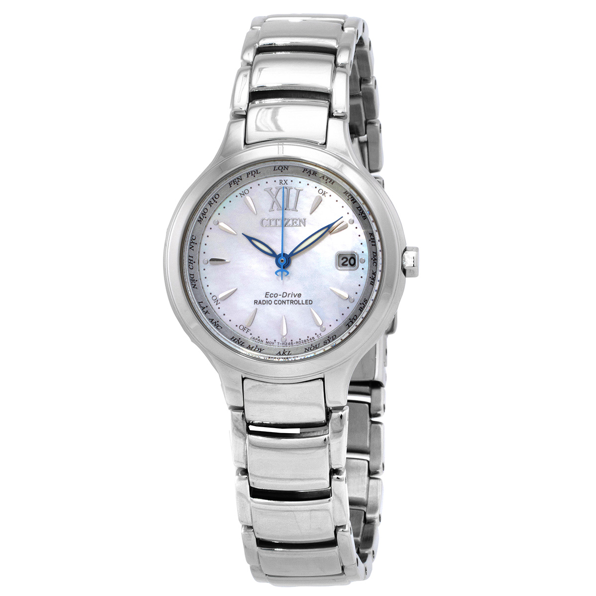 citizen eco drive perpetual world time mother of pearl dial ladies watch ec1170 85d citizen eco drive perpetual world time mother of pearl dial ladies watch ec1170 85d