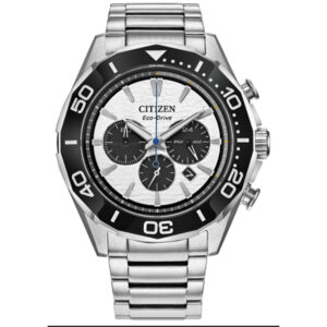 citizen endeavor chronograph quartz white dial men's watch ca4730 59a