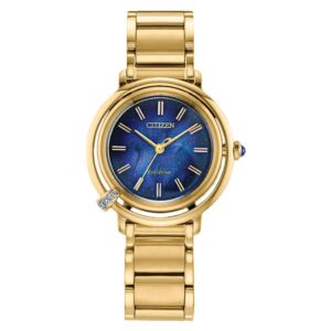 citizen l arcly limited edition blue dial ladies watch em1099 57l