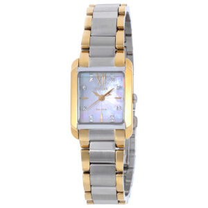 citizen l bianca white mother of pearl dial ladies watch ew5554 58d