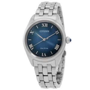 citizen l classic eco drive navy dial ladies watch em1140 80l