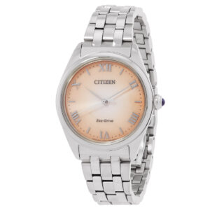 citizen l eco drive copper dial ladies watch em1140 80x