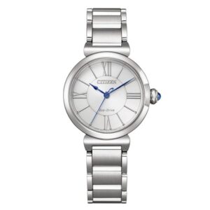 citizen l series eco drive white dial ladies watch em1070 83a