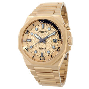 citizen limited edition series8 890 automatic gold dial watch nb6062 52p