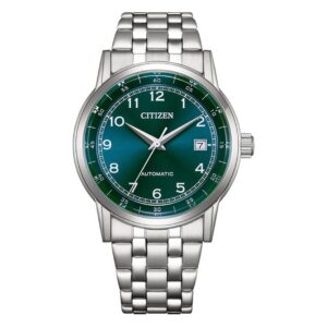 citizen mechanical automatic green dial men's watch nj0210 56m