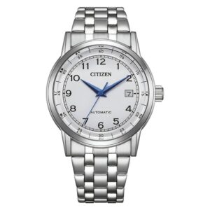 citizen mechanical automatic white dial men's watch nj0210 56a