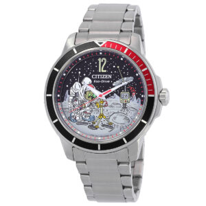 citizen mickey astronaut eco drive coke bezel men's watch aw1709 54w