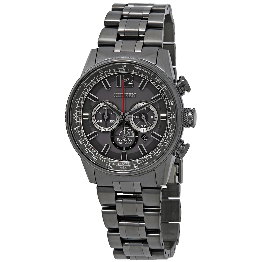 citizen nighthawk chronograph charcoal grey dial men's watch ca4377 53h citizen nighthawk chronograph charcoal grey dial men's watch ca4377 53h
