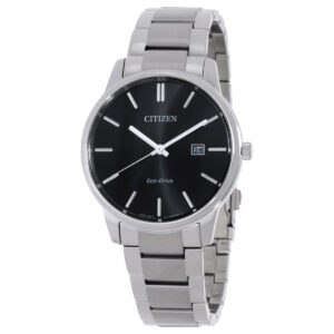 citizen pair eco drive black dial men's watch bm6978 93e