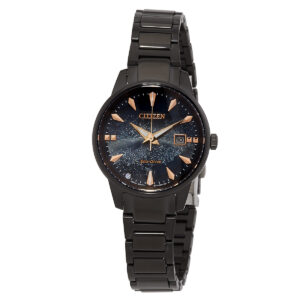 citizen pair eco drive blue dial ladies watch ew2595 81l