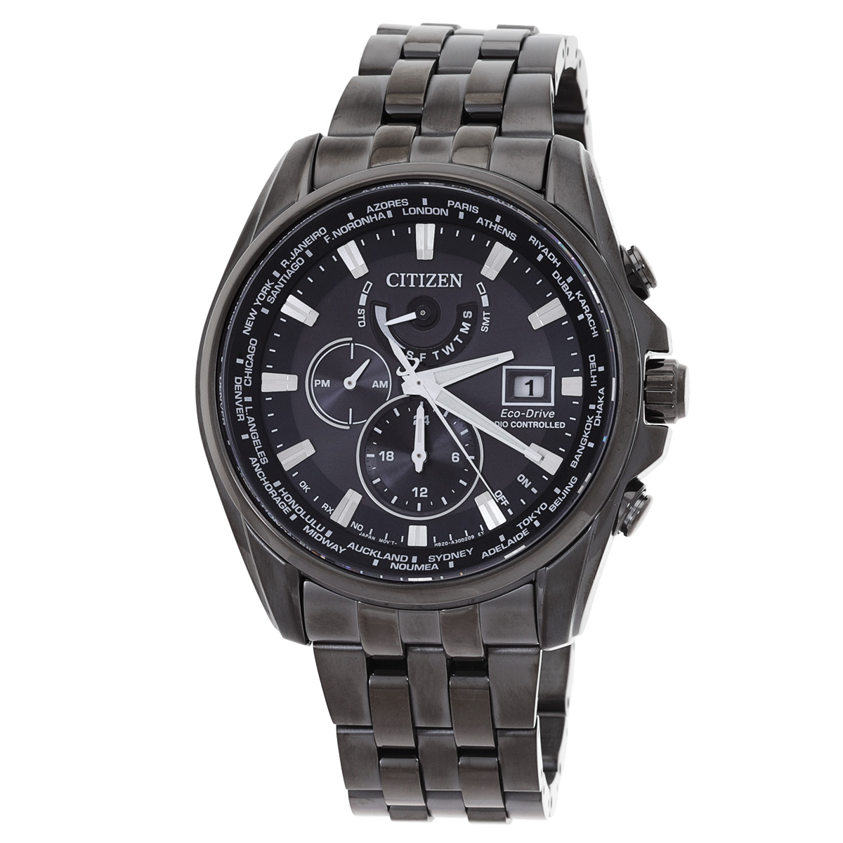 citizen perpetual alarm chronograph quartz black dial men's watch at9127 80e citizen perpetual alarm chronograph quartz black dial men's watch at9127 80e