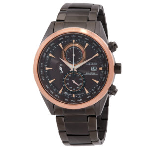 citizen perpetual chronograph red dial men's watch at8267 51x