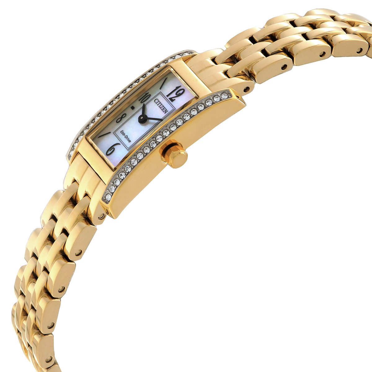citizen petite palidoro crystal white mother of pearl dial ladies watch eg7112 59d citizen petite palidoro crystal white mother of pearl dial ladies watch eg7112 59d