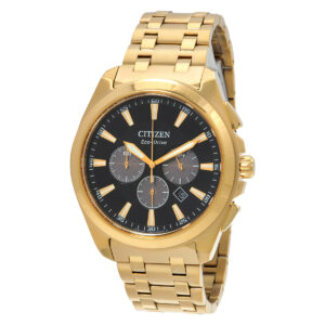 citizen peyten chronograph black dial men's watch ca4512 50e