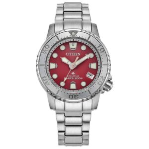 citizen promaster dive red dial ladies watch eo2027 50z