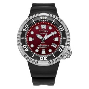 citizen promaster dive red guradation dial men's watch bn1024 01z