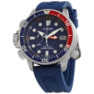 citizen promaster eco drive blue dial pepsi bezel men's watch bn2038 01l