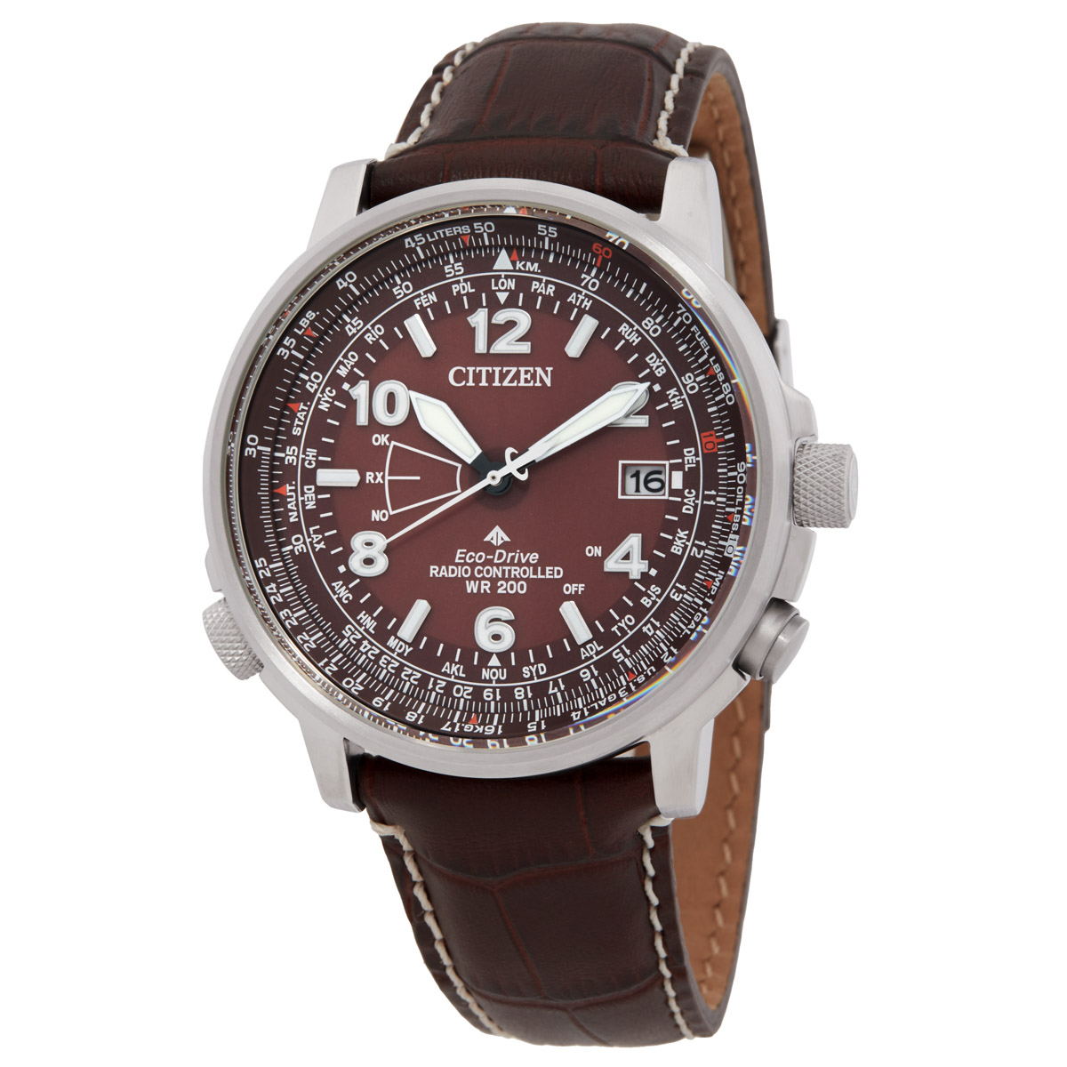 citizen promaster sky perpetual world time brown dial men's watch cb0248 01x citizen promaster sky perpetual world time brown dial men's watch cb0248 01x