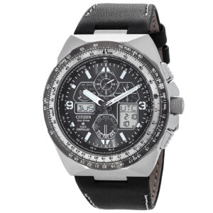 citizen promaster skyhawk a t chronograph black dial men's watch jy8149 05e