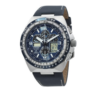 citizen promaster skyhawk a t chronograph blue dial men's watch jy8148 08l